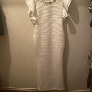 White maxi dress for formal events